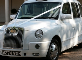 White Taxi for weddings in London
